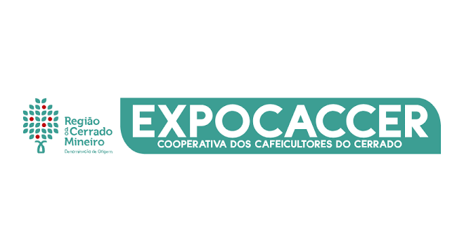Logotipo Expocaccer na cor esmeralda